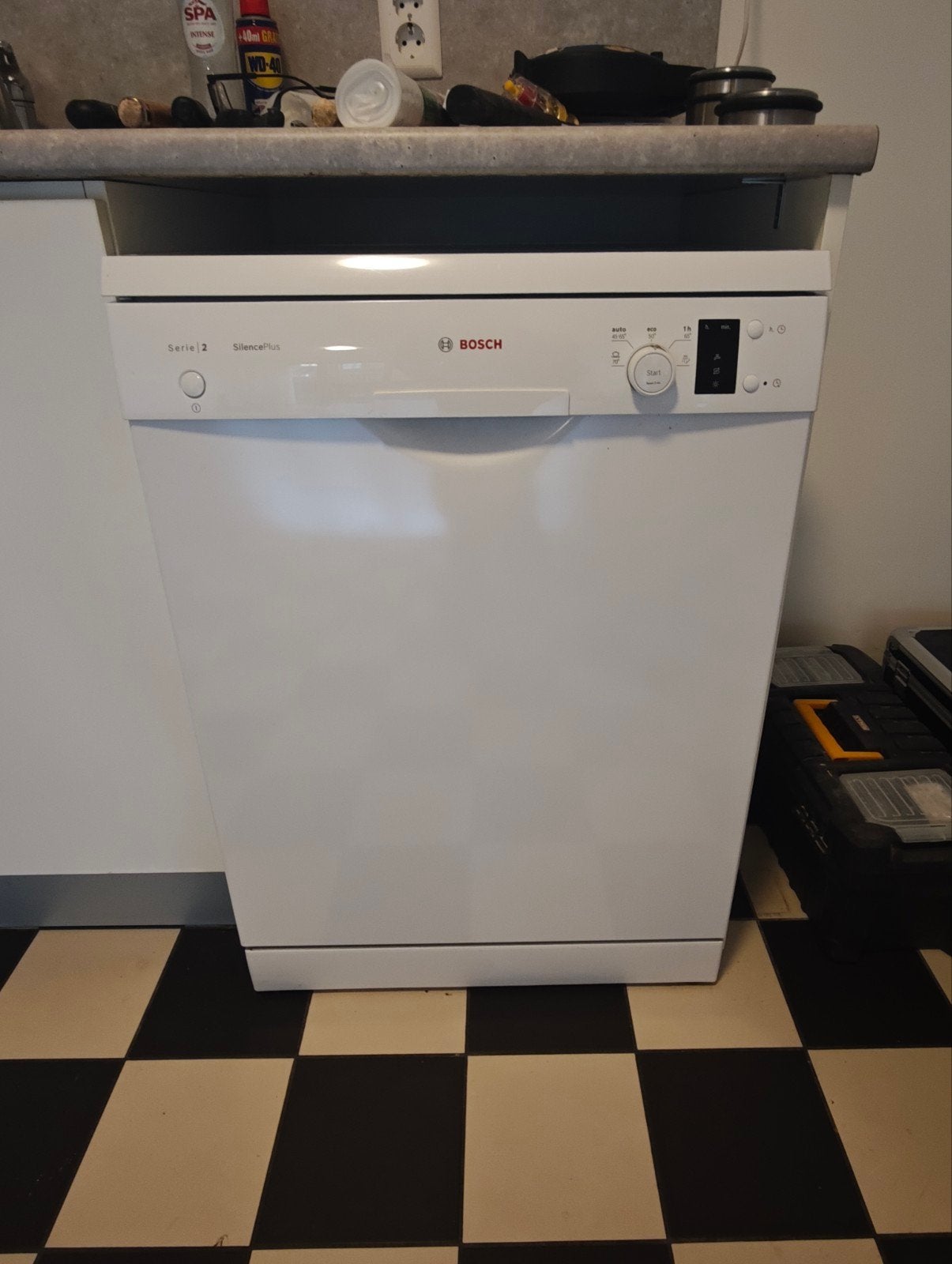 Bosch Serie 2 SilencePlus Vrijstaande Vaatwasser, Ophalen, Gebruikt, 60 cm of meer, 85 tot 90 cm