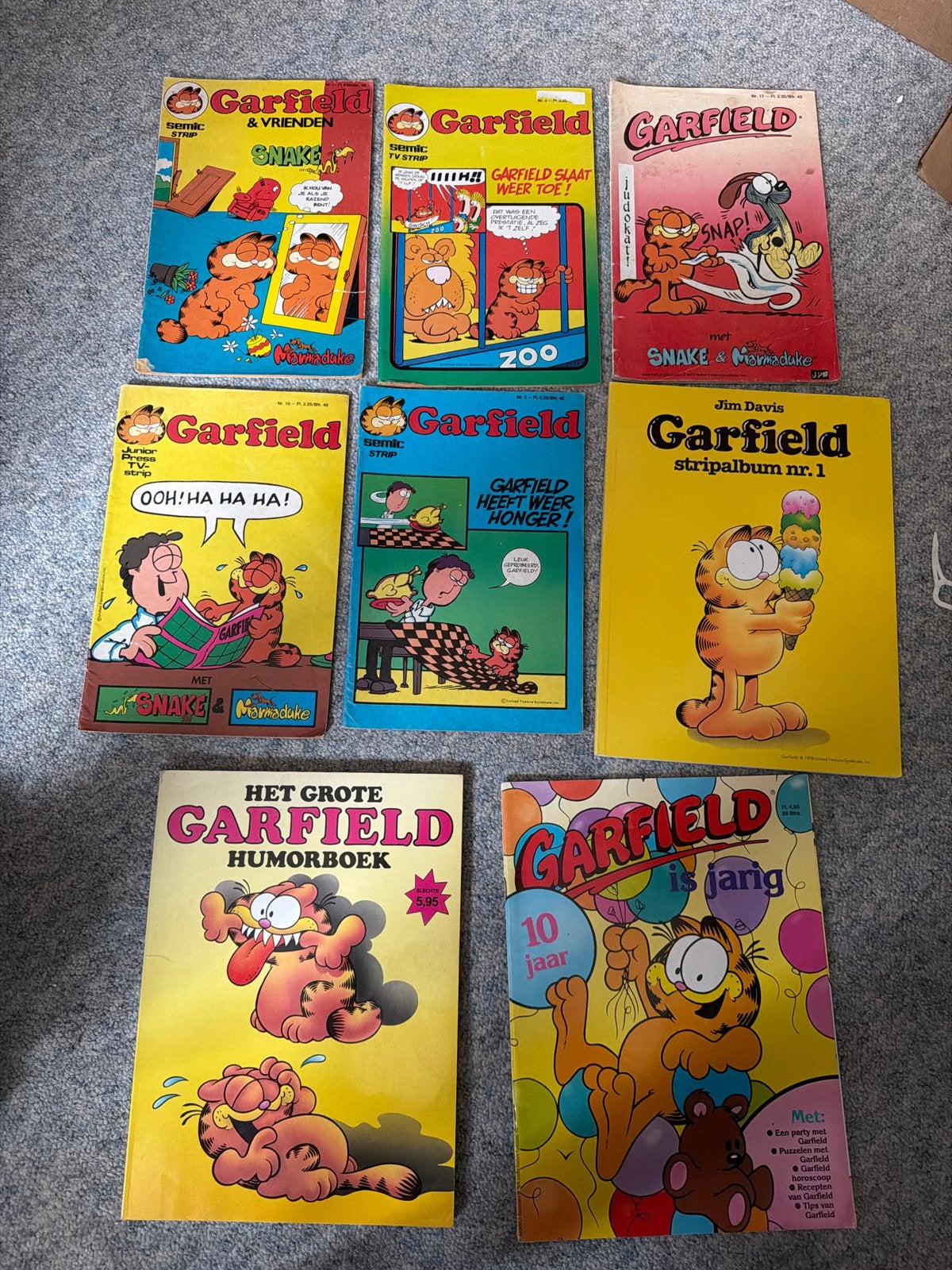 Garfield stripboeken en humorboeken - Diverse uitgaven, Meerdere stripboeken, Ophalen of Verzenden, Gelezen