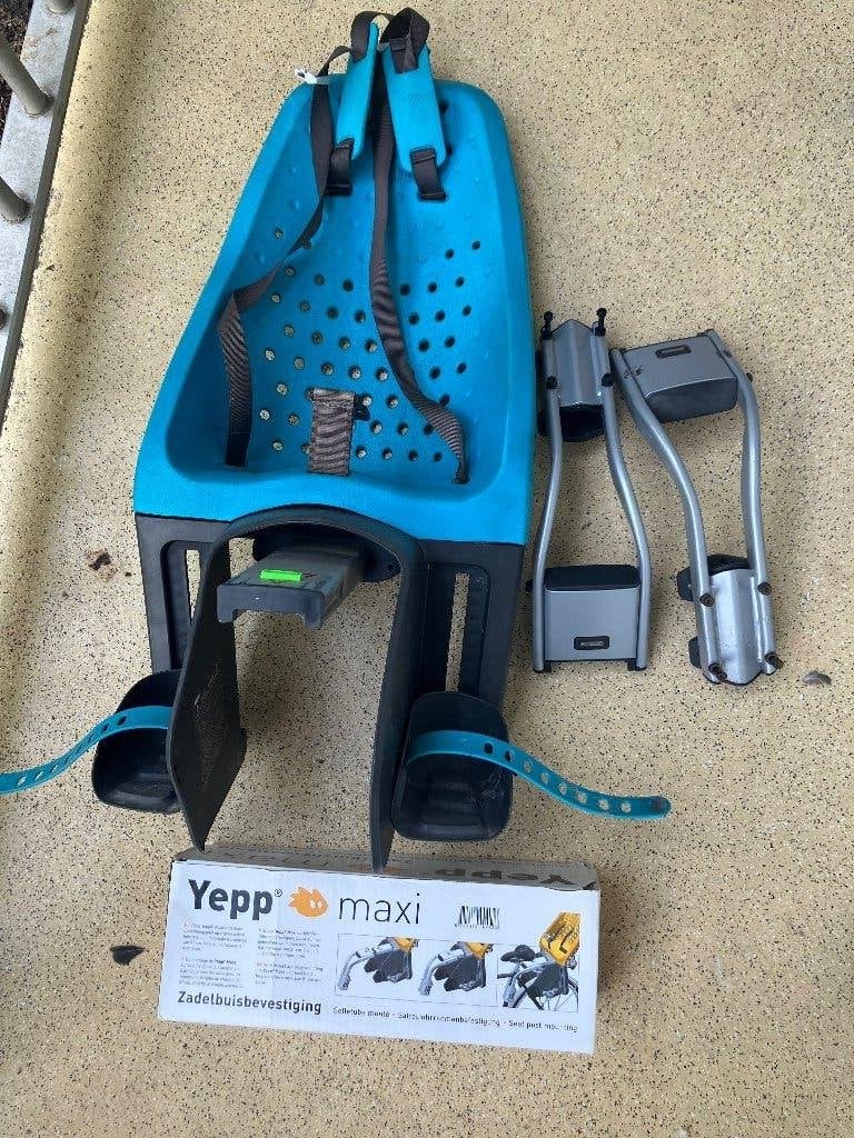 Thule yepp maxi kinderzitje, Fietsen en Brommers, Fietsaccessoires | Fietsstoeltjes, Zo goed als nieuw, Achterzitje, 15 t/m 25 kg