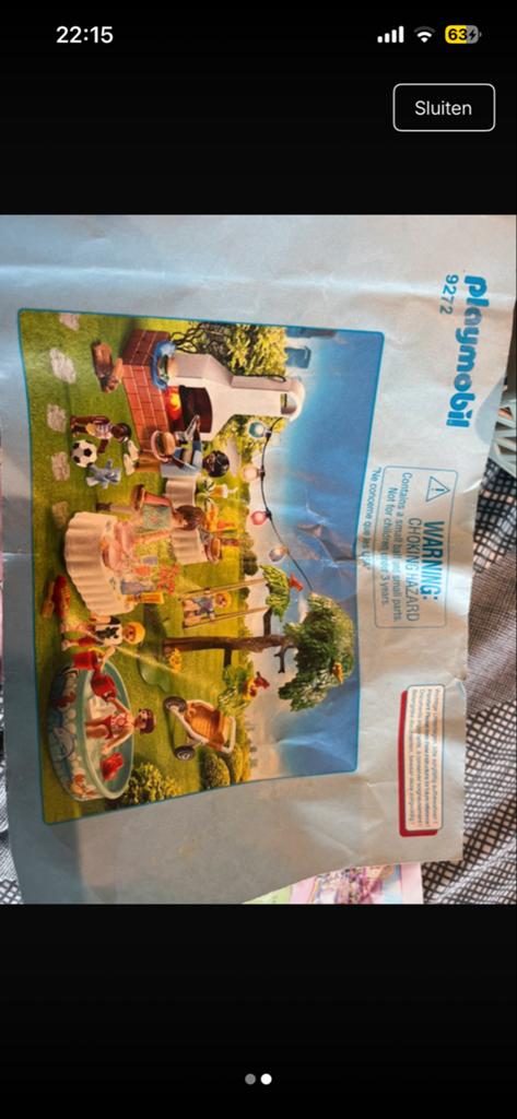 Playmobil 9272 Tuinfeest - Niet compleet, Kinderen en Baby's, Speelgoed | Playmobil, Ophalen, Gebruikt, Los playmobil
