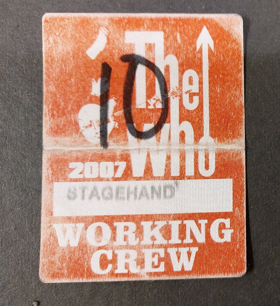The Who BACKSTAGE PASS Rotterdam 5 juni 2007 Origineel !, Gebruikt, Verzenden, NvT, Foto of Kaart