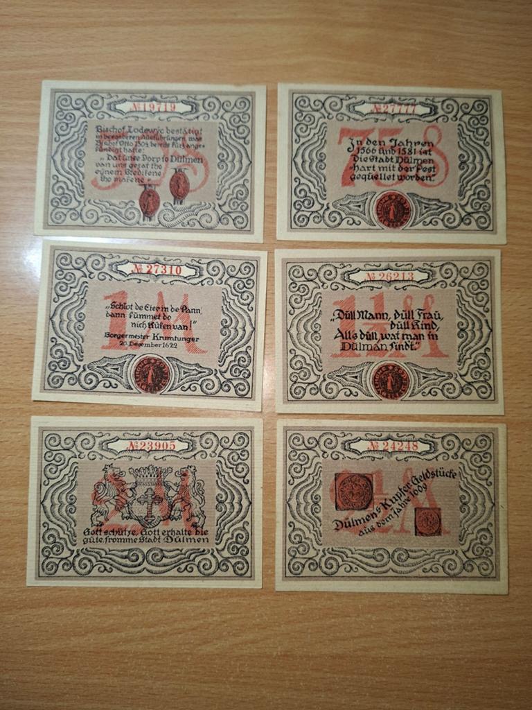 Duits Notgeld Dülmen Noodgeld, Ophalen of Verzenden, Duitsland
