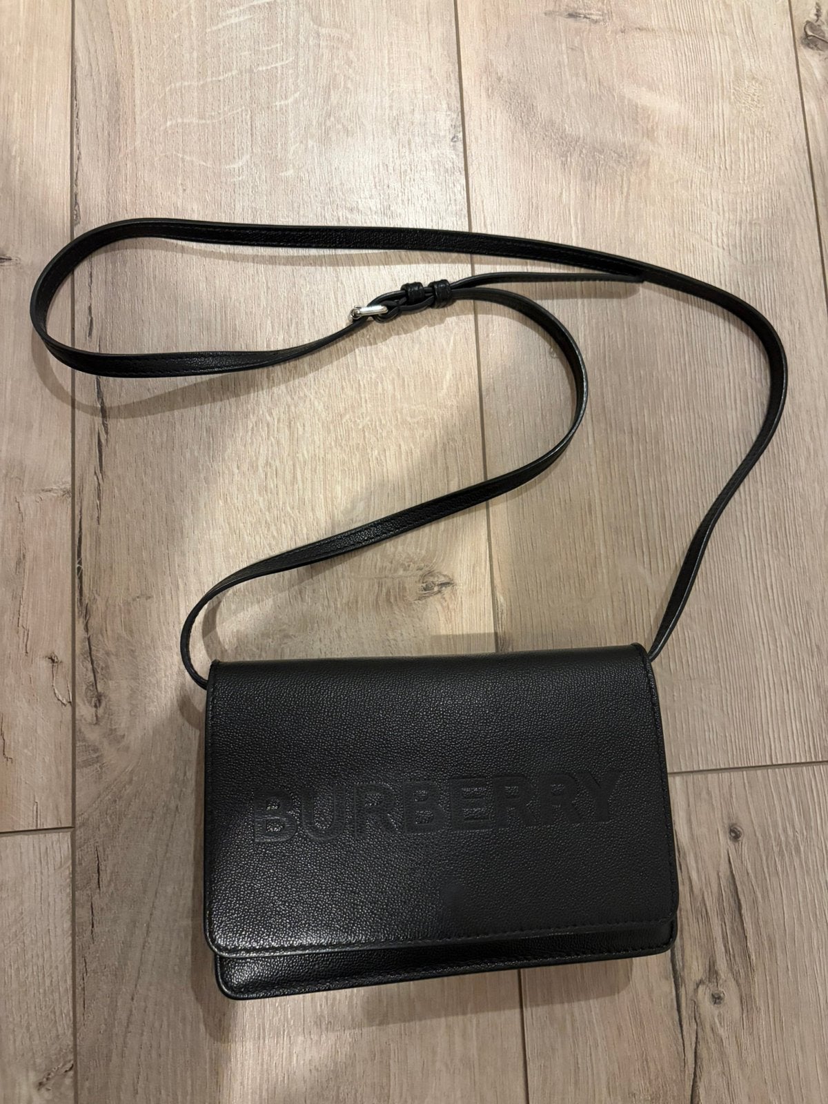 Burberry schoudertas, Zwart, Nieuw, Leer, Ophalen