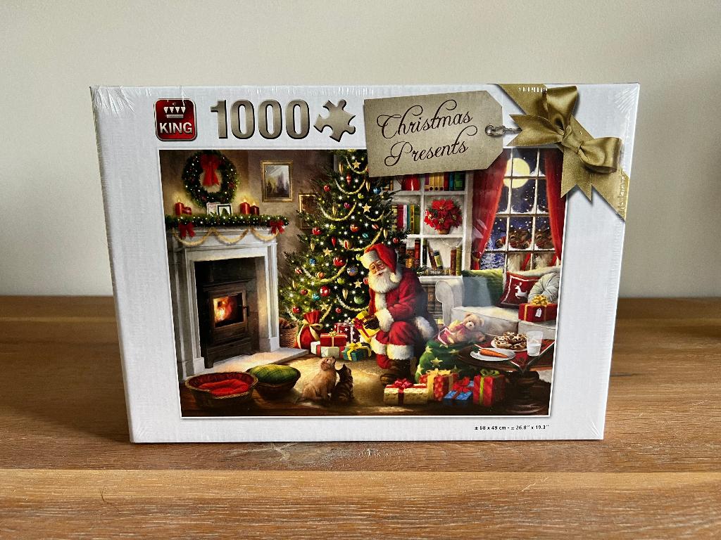 King Legpuzzel 1000 stukjes - Christmas Presents, Ophalen of Verzenden, 500 t/m 1500 stukjes, Nieuw, Legpuzzel