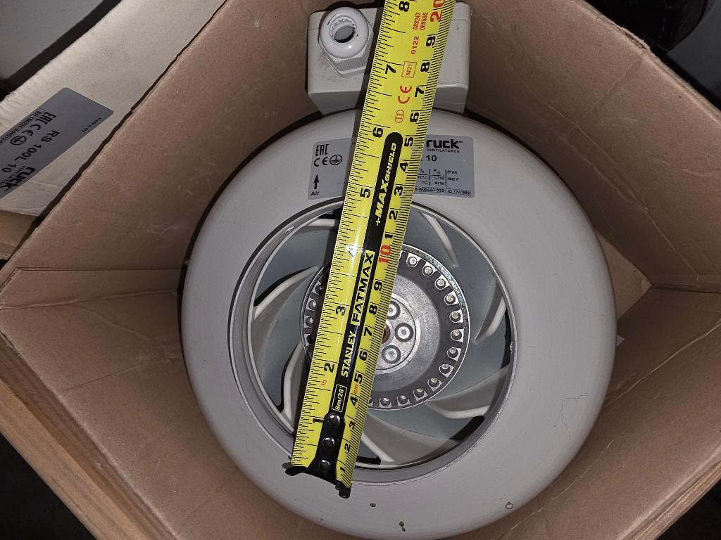 Ruck RS 125L 10 buisventilator kanaalventilator 125mm 360 m³, Verzenden, Nieuw, Ventilator