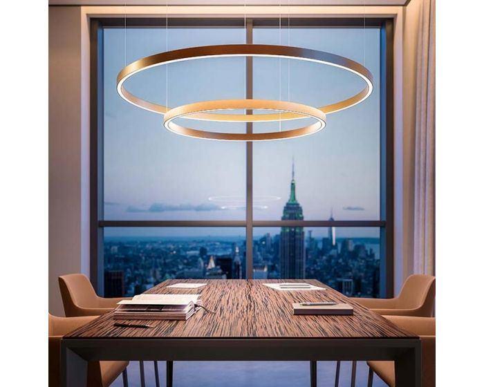 Hanglamp ring Orbis - Quadrifoglio, Ophalen, Nieuw, Glas, Modern / minimalistisch