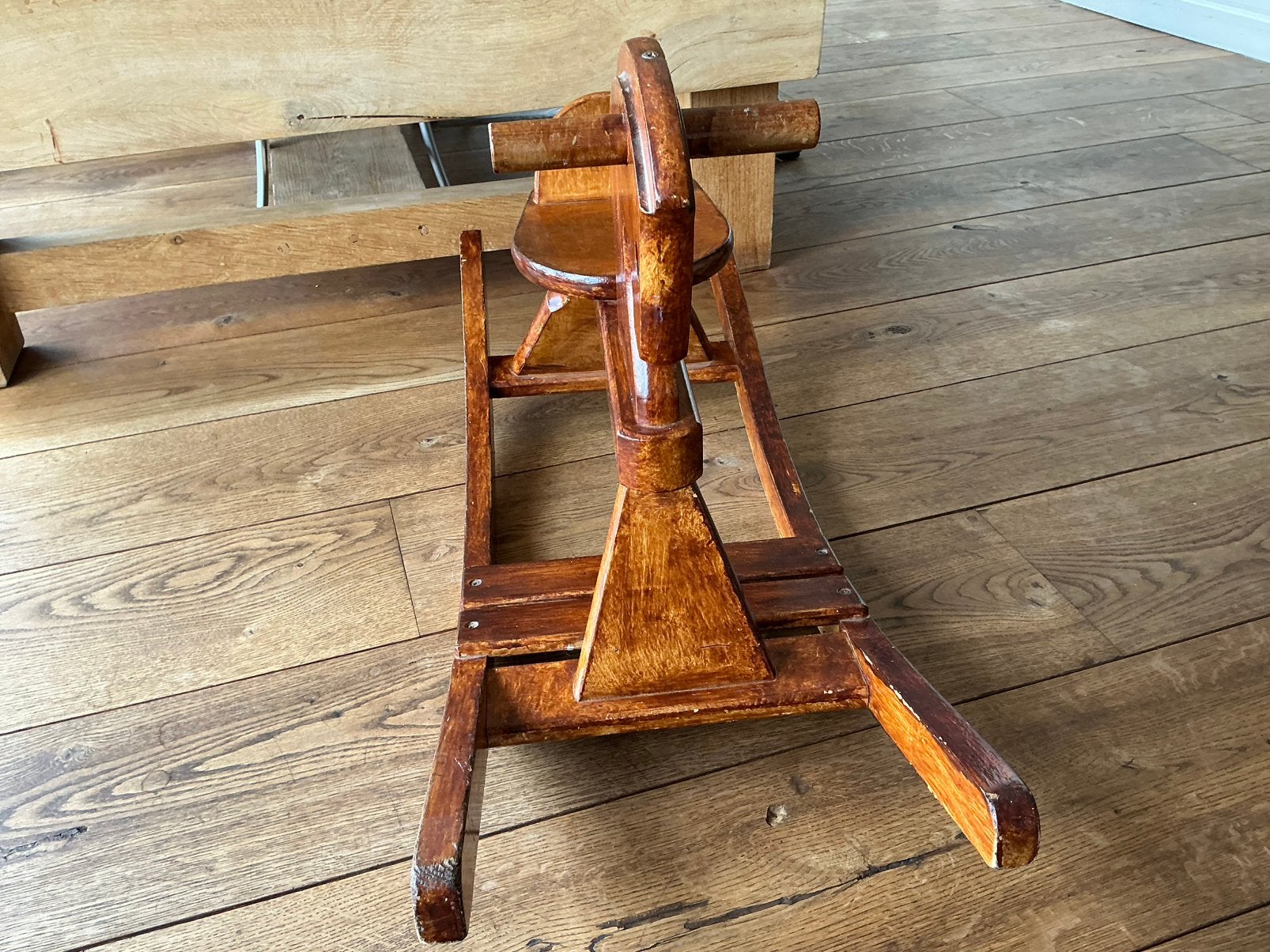 Houten hobbelpaard, Kinderen en Baby's, Speelgoed | Houten speelgoed, Ophalen, Gebruikt