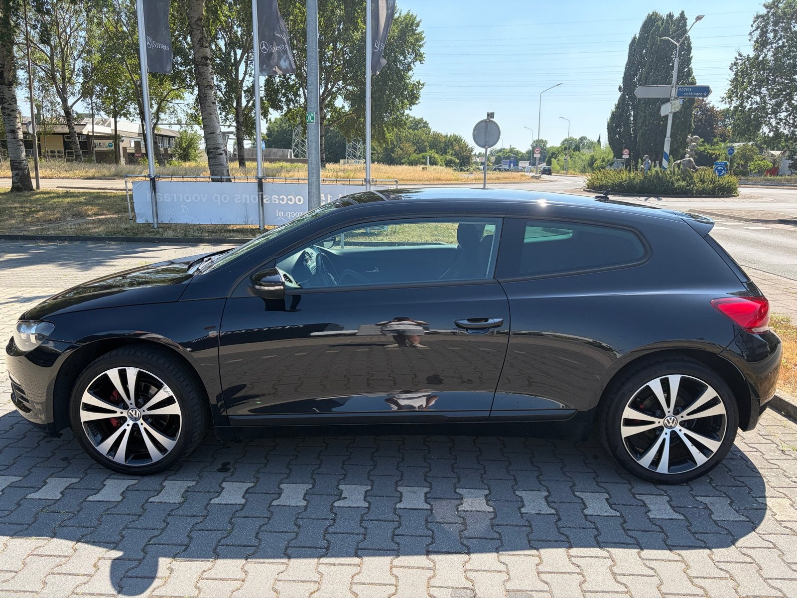 Volkswagen Scirocco 1.4 TSI 90KW BMT 2009 Zwart, Auto's, Volkswagen, Voorwielaandrijving, 4 cilinders, 4 stoelen, 1219 kg
