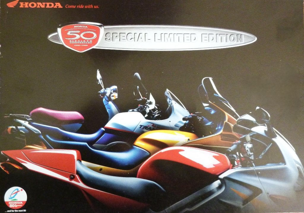 Folder HONDA 50 jaar Special Limited Edition 1998, Ophalen of Verzenden, Honda