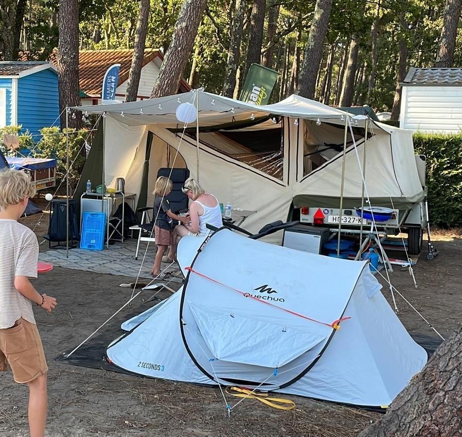 Holtkamper Cocoon MTT + verlengde luifel + Dream matras, Ophalen