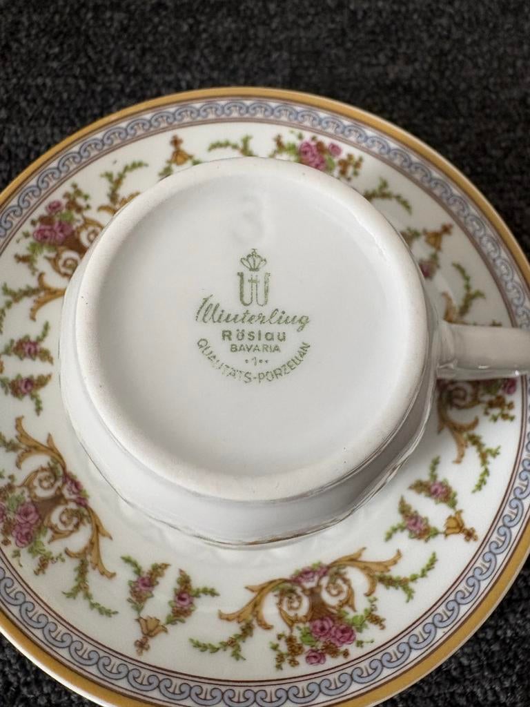 Puntgaaf Vintage Winterling Rösla Bavaria Servies, Ophalen of Verzenden