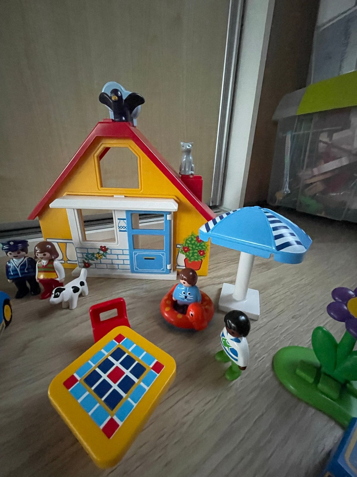 Playmobil 1.2.3 Huis met figuren en accessoires, Ophalen, Zo goed als nieuw, Jongen of Meisje