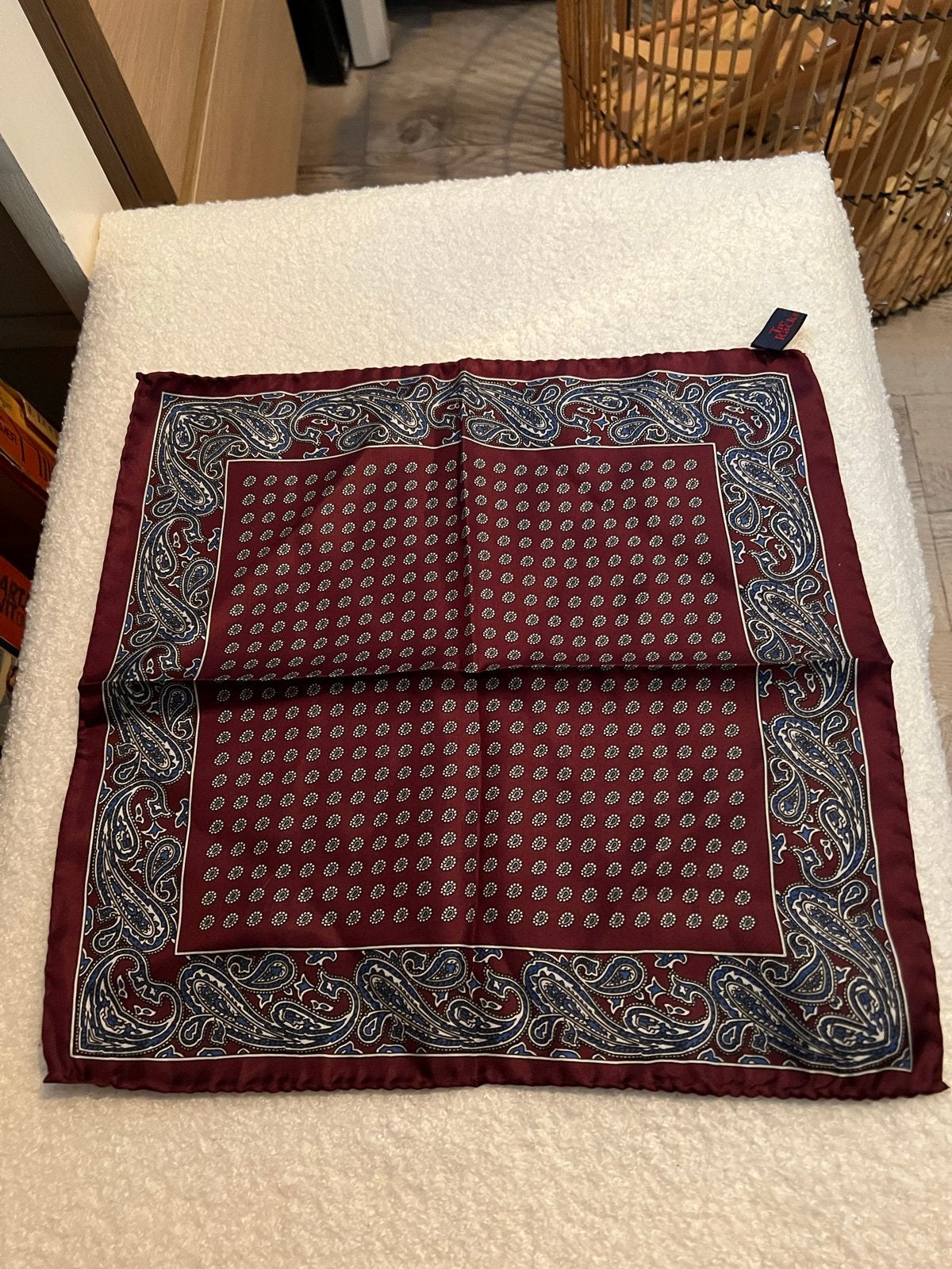 Zijden pochette van Tie Rack, Ophalen of Verzenden, Zo goed als nieuw, Overige kleuren, Met patroon
