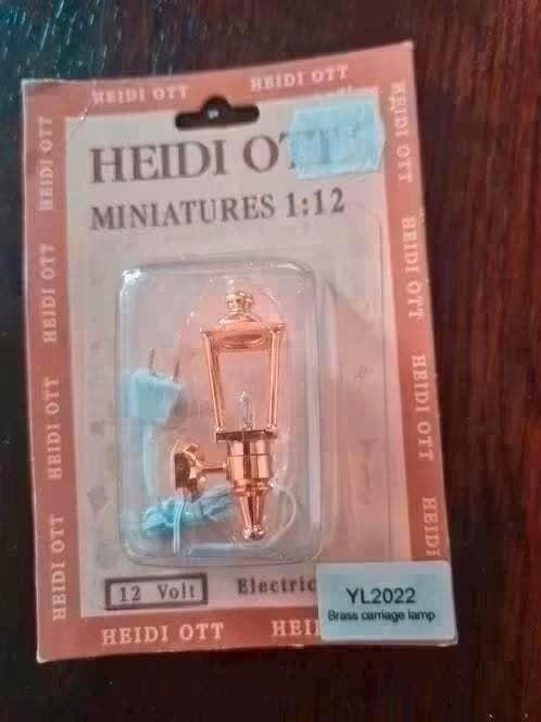 Heidi Ott Miniatuur Verlichting 1:12 - 12V Lantaarn, Overige merken, 1:32 tot 1:50, Overige typen, Nieuw