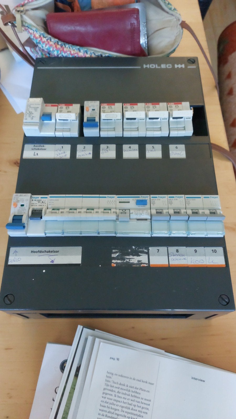 Holec H4 Groepenkast met Hager componenten, Doe-het-zelf en Verbouw, Elektra en Kabels, Ophalen of Verzenden, Gebruikt, Hager