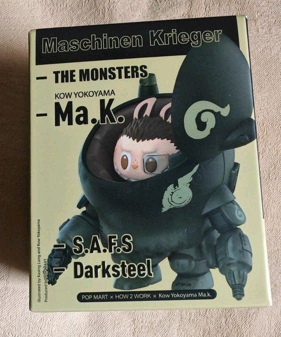 Origineel Labubu Yokoyama Darksteel MA.K. Maschinen Popmart, Ophalen of Verzenden, Nieuw