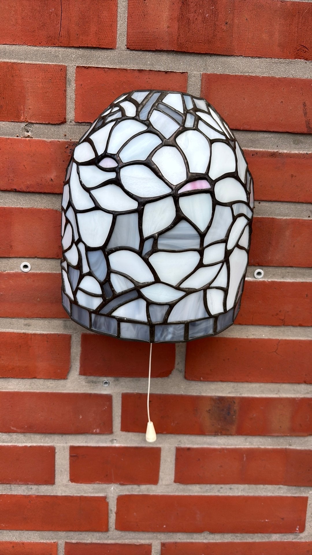 Tiffany muurlamp grijs, Ophalen of Verzenden, Gebruikt
