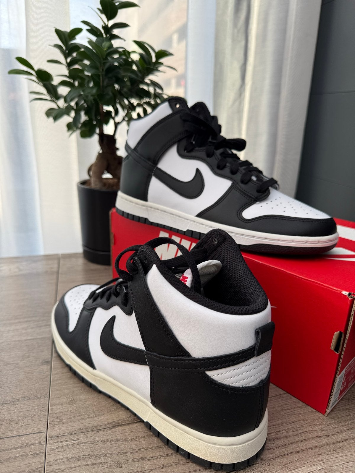 Nike Dunk High Retro Panda - Zwart/Wit Sneakers, Ophalen of Verzenden, Nieuw, Zwart, Sneakers of Gympen