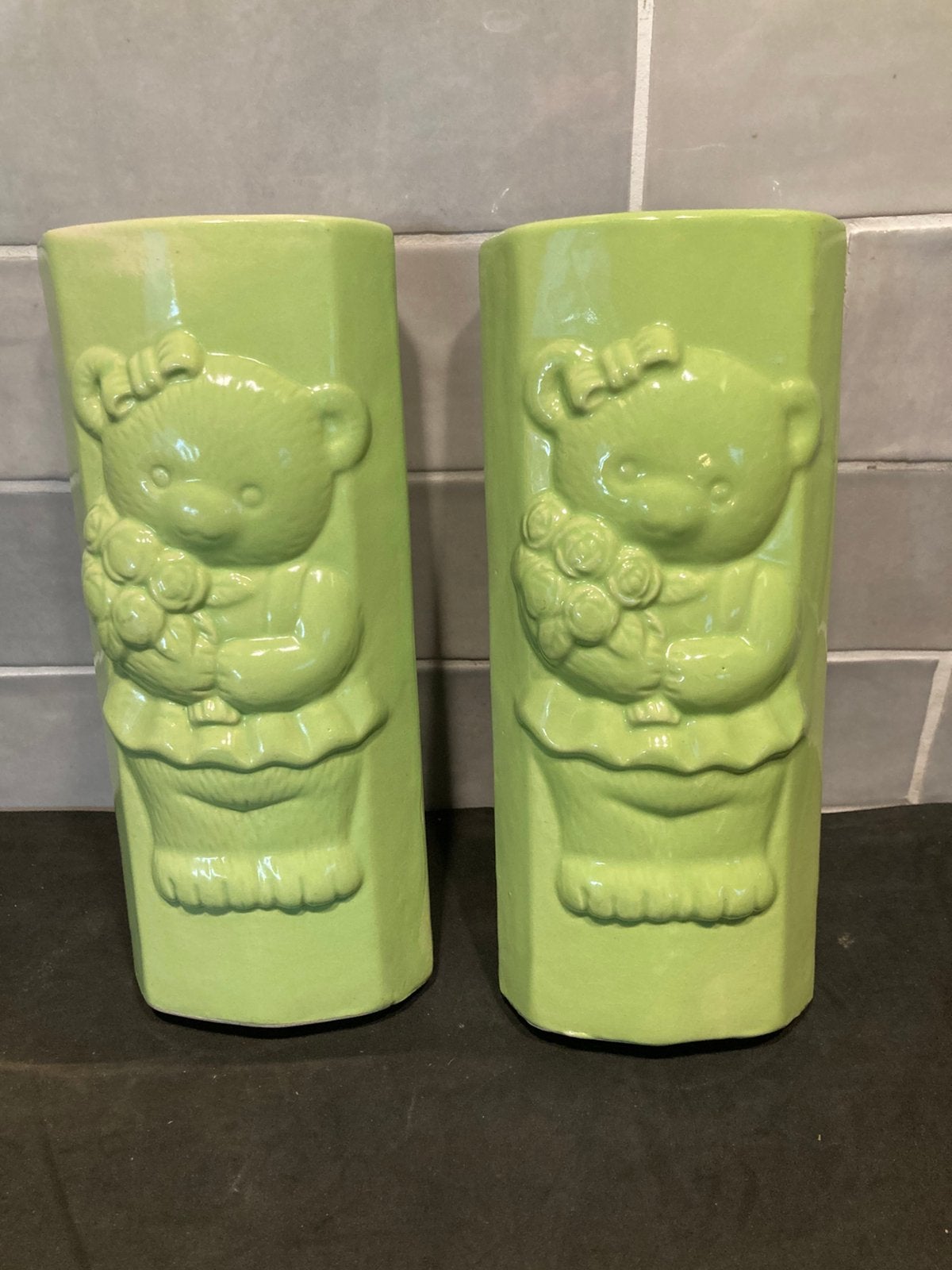 Radiatorbakje groen, beer (231225), Ophalen of Verzenden