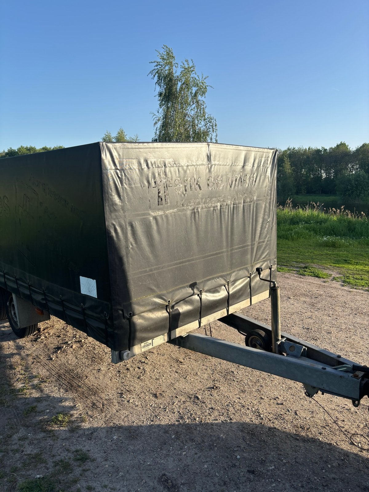 Harda DG20 tandemasser 2000 kg | Hoge huif | nette staat, Auto diversen, Aanhangers en Bagagewagens, Ophalen, Gebruikt