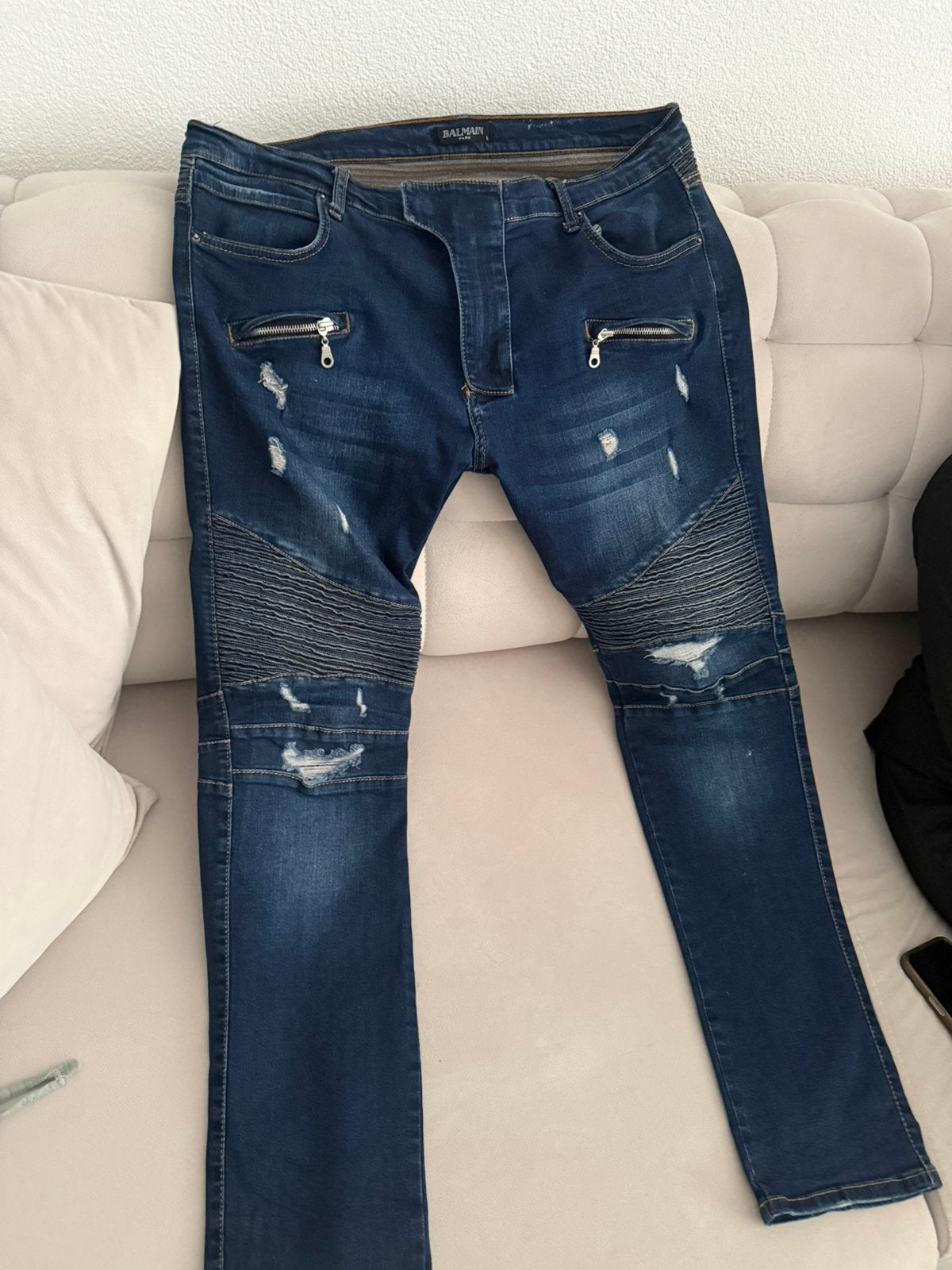 Balmain Jeans, Ophalen of Verzenden, Zo goed als nieuw, Blauw, W32 (confectie 46) of kleiner