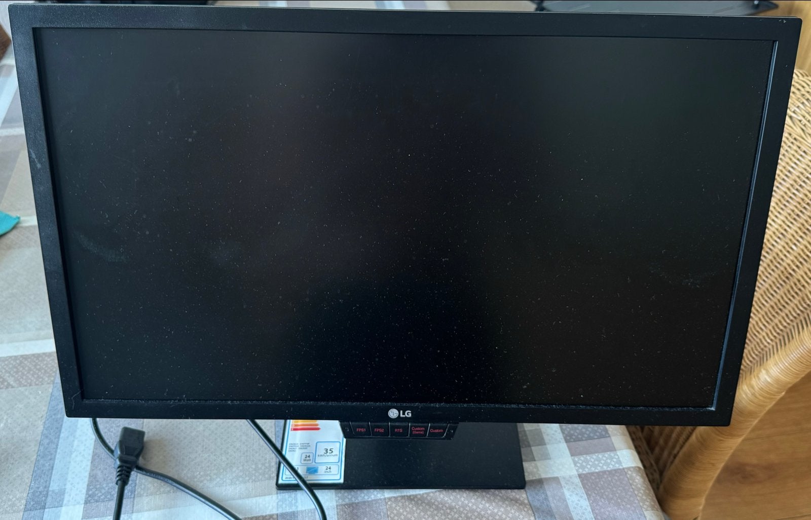 LG Monitor 24 inch - 60 Hz, Computers en Software, Monitoren, Ophalen, Gebruikt, 60 Hz of minder