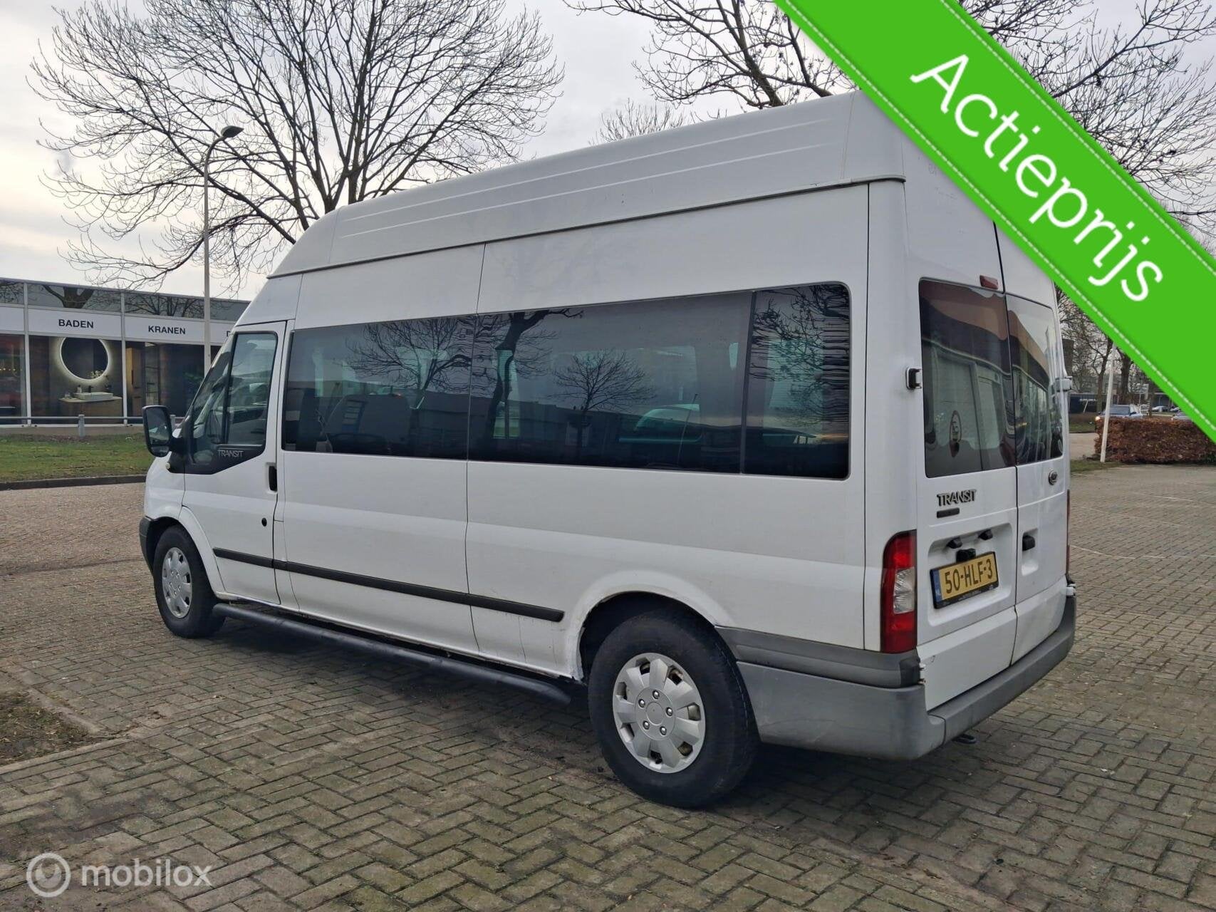 FORD TRANSIT TOURNEO 2.2 TDCI|2009|AIRCO|LIFT|9PERS|MET APK, Auto's, Gebruikt, 2700 kg, Wit, Bedrijf