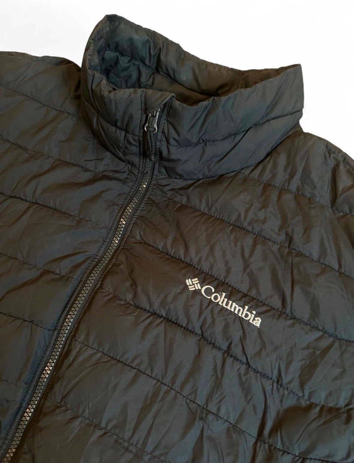 Columbia Powder Lite Heren Puffer Jas XXL Omni-Heat Zwart, Ophalen of Verzenden, Gedragen, Overige maten, Zwart