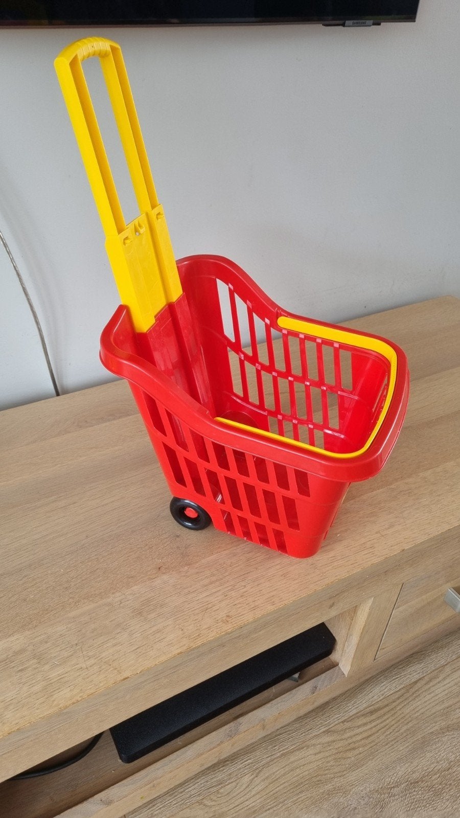 Mini Winkelmandje op Wielen - Speelgoed Boodschappenmand, Ophalen of Verzenden, Gebruikt, Jongen of Meisje