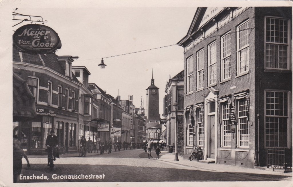 19064 Gronauschestraat Enschede gelopen 1942 Losser Borne, Verzenden, 1940 tot 1960, Gelopen, Overijssel