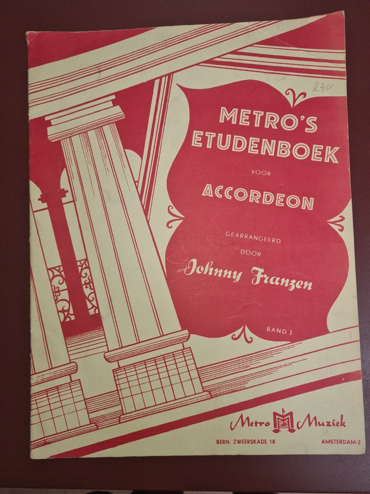 Metro's Etudenboek voor Accordeon - Band 1, Gebruikt, Les of Cursus, Ophalen of Verzenden, Populair
