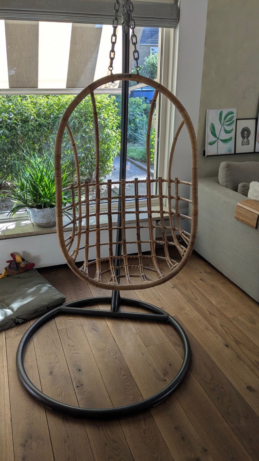 Sissy-Boy rotan hangstoel., Ophalen, Zo goed als nieuw, Bruin, Eén