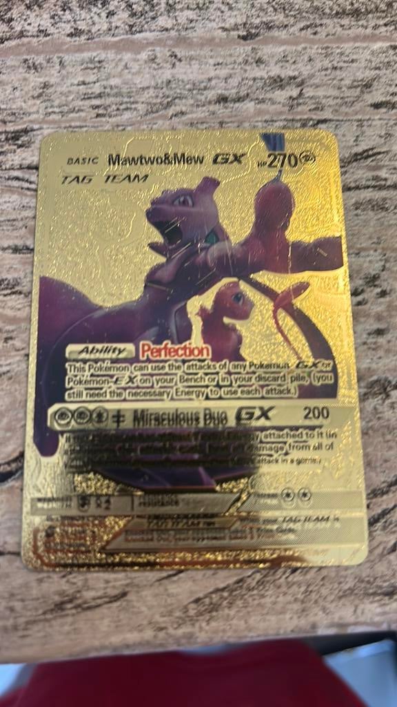 Mewtwo&mew gx pokemon kaart, Ophalen of Verzenden, Zo goed als nieuw