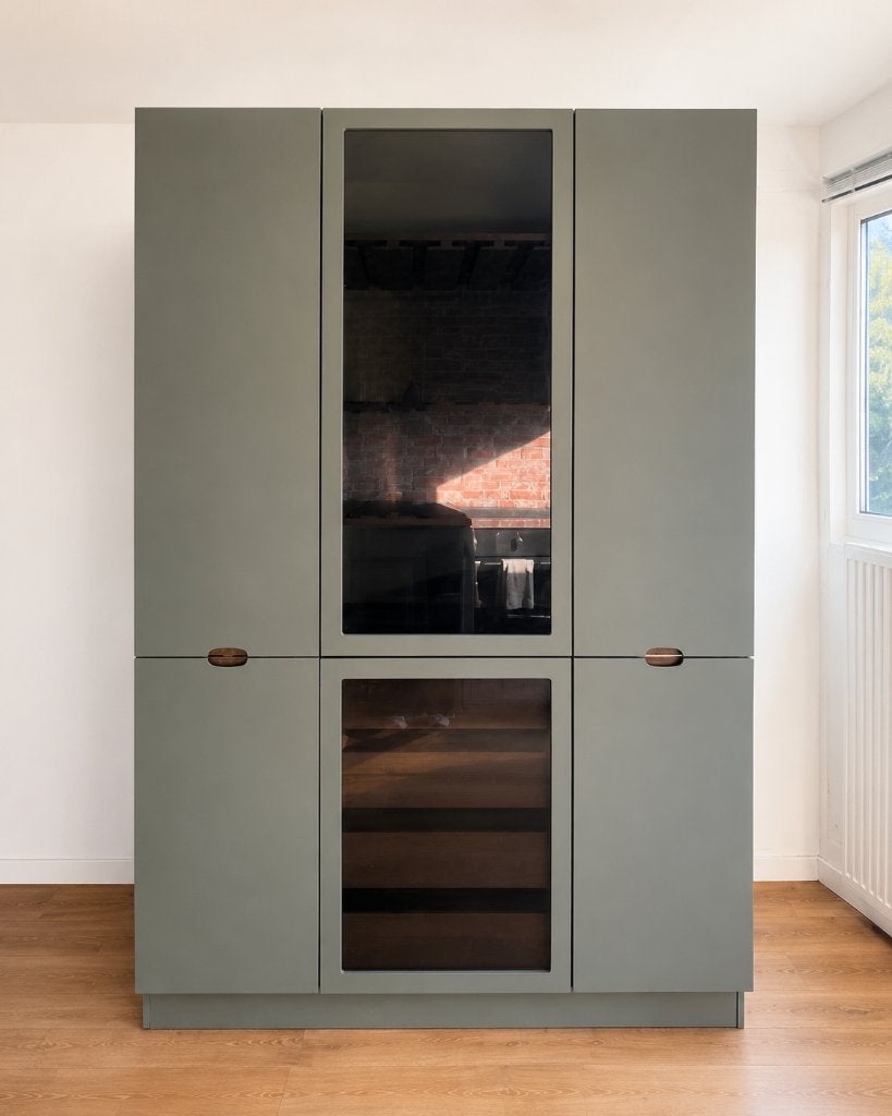 KVIK hoge keukenkast/voorraadkast 150  60  220 cm – luxe, Huis en Inrichting, Keuken | Keukenelementen, Ophalen, 200 cm of meer