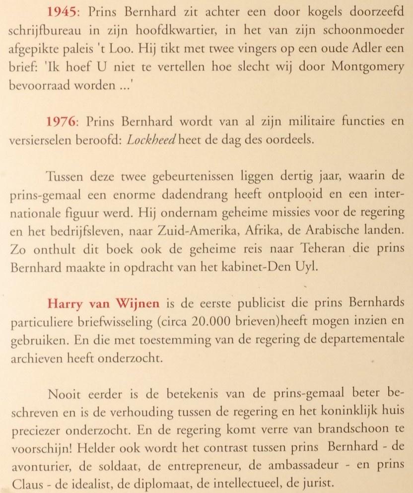 De Prins-Gemaal - Prins Bernhard en Prins Claus (1992), Verzenden, 20e eeuw of later, Zo goed als nieuw