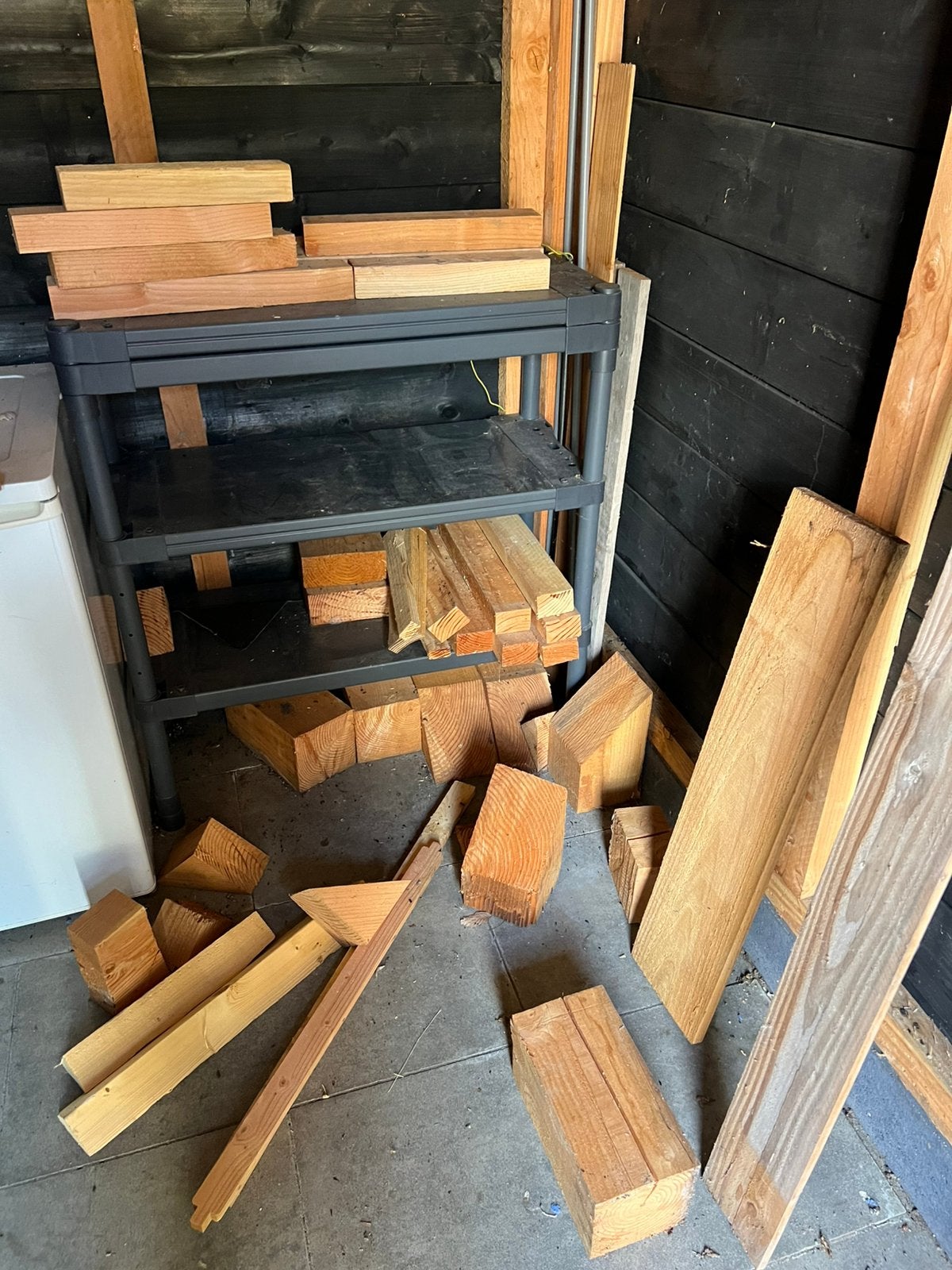 Gratis ophalen. Hout, Ophalen, Zo goed als nieuw, 50 mm of meer, Balk