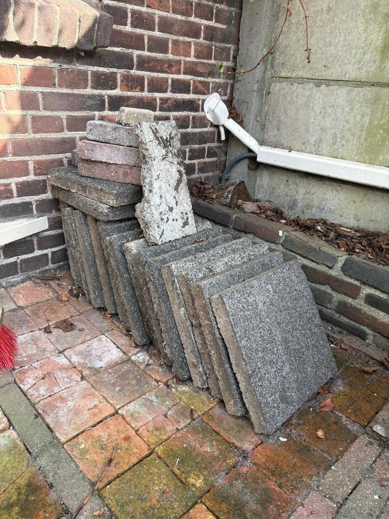 Tuintegels, Tuin en Terras, Tegels en Klinkers, Ophalen, Gebruikt, Beton, Terrastegels