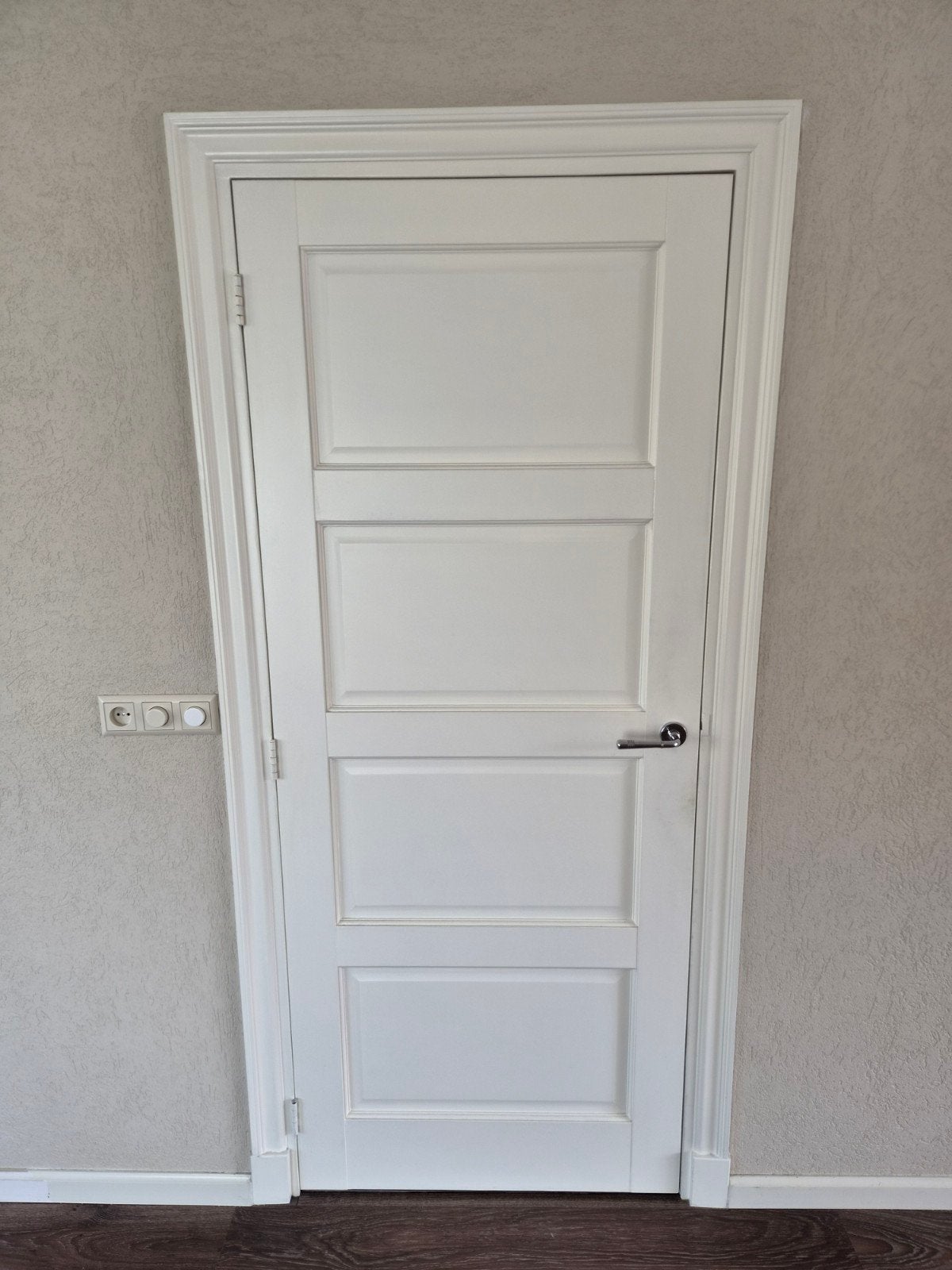 Witte stompe deur 82 x 202 cm, Ophalen, Gebruikt, 80 tot 100 cm, Binnendeur