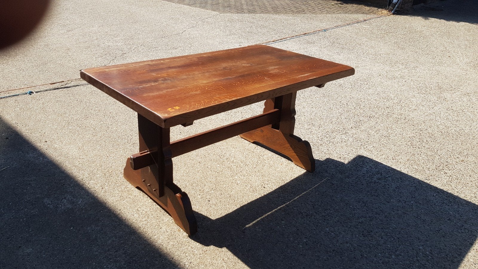 Eiken tafel te koop, Ophalen, Eikenhout, 50 tot 100 cm, 150 tot 200 cm