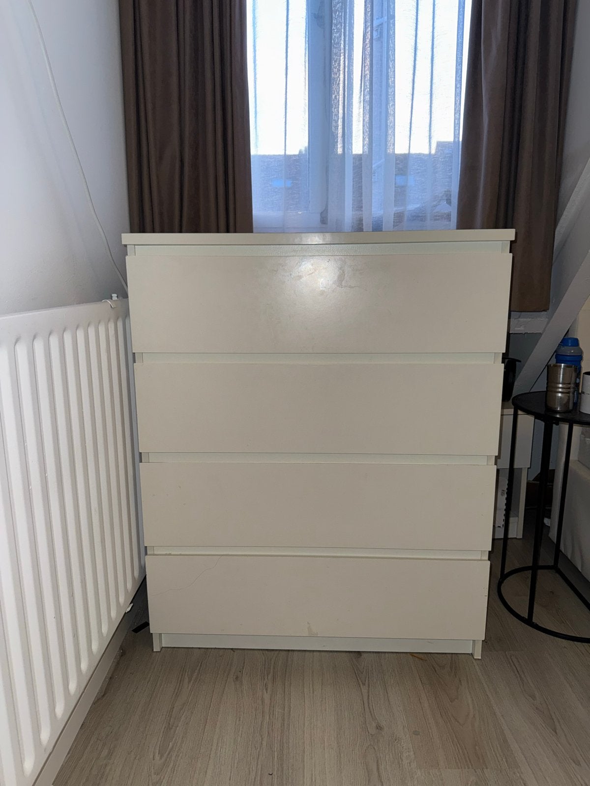 IKEA MALM kast Commode met 4 lades, Huis en Inrichting, Ophalen, Gebruikt, 75 cm of meer, 100 tot 150 cm