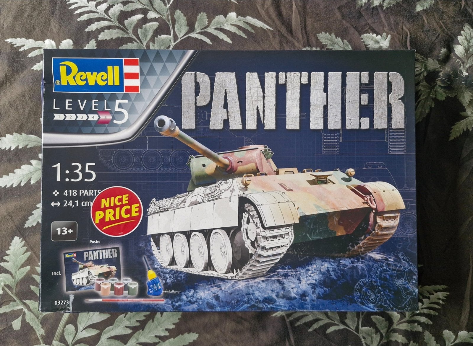 Revell Panther Tank Modelbouw Kit - Schaal 1:35, Ophalen, Tank, Nieuw, 1:32 tot 1:50