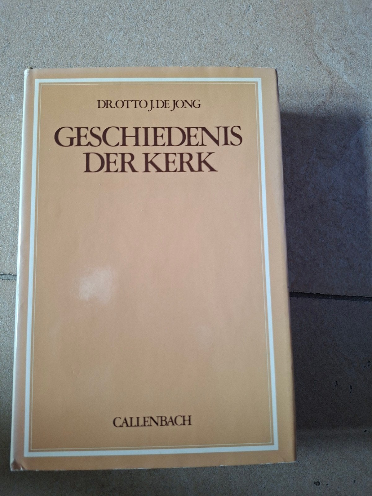 Geschiedenis der Kerk door prof dr Otto J de Jong, Ophalen of Verzenden