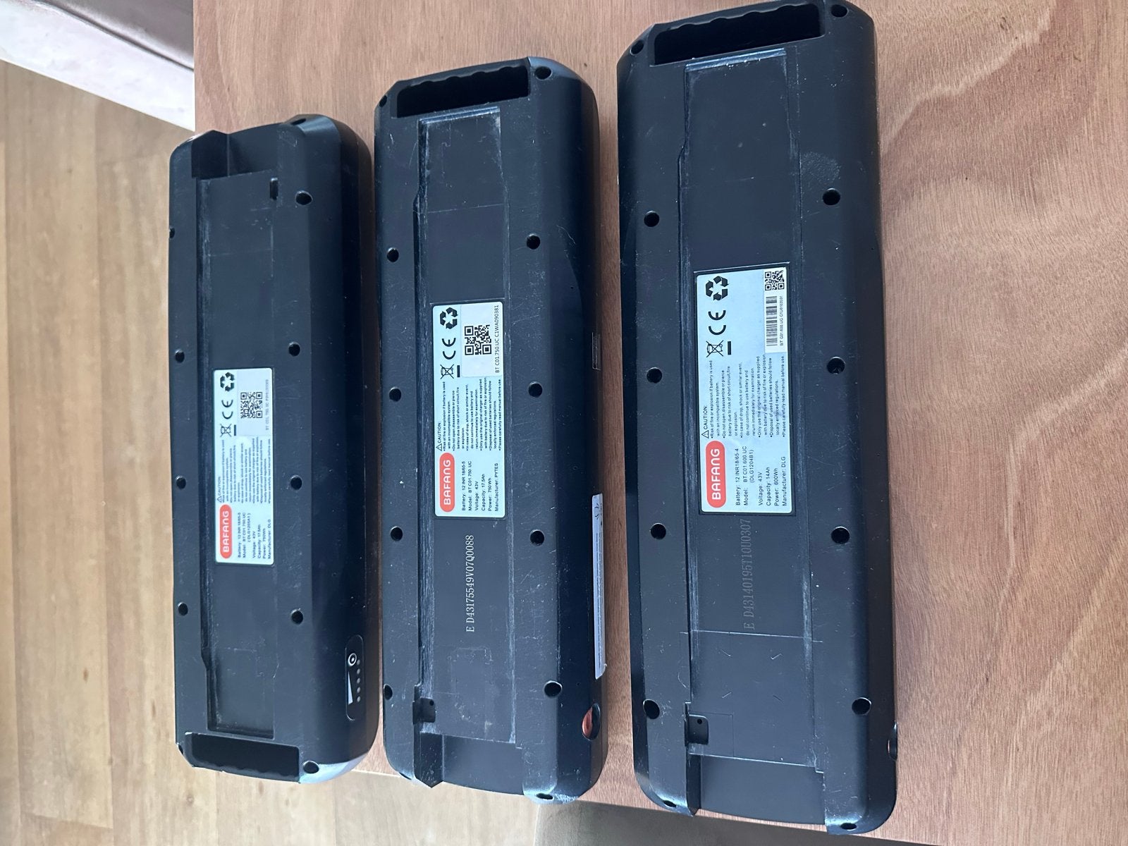 3x Bafang accu's en 1x lader (laden niet meer), Ophalen, Gebruikt