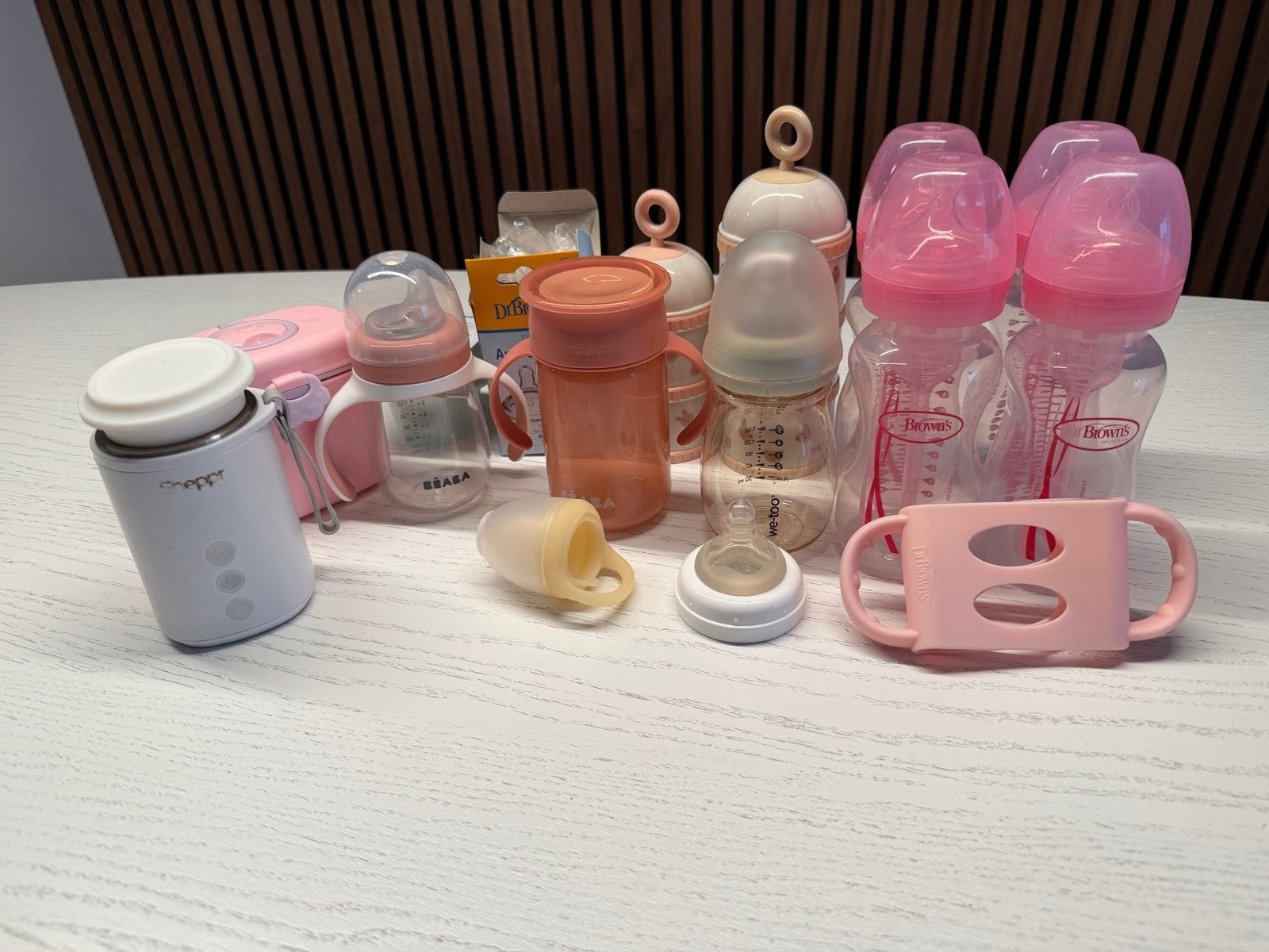 Babyflessen Dr. Brown's, Beaba en We-Too, Kinderen en Baby's, Gebruikt, Dr. Brown's, Ophalen of Verzenden, Babyfles