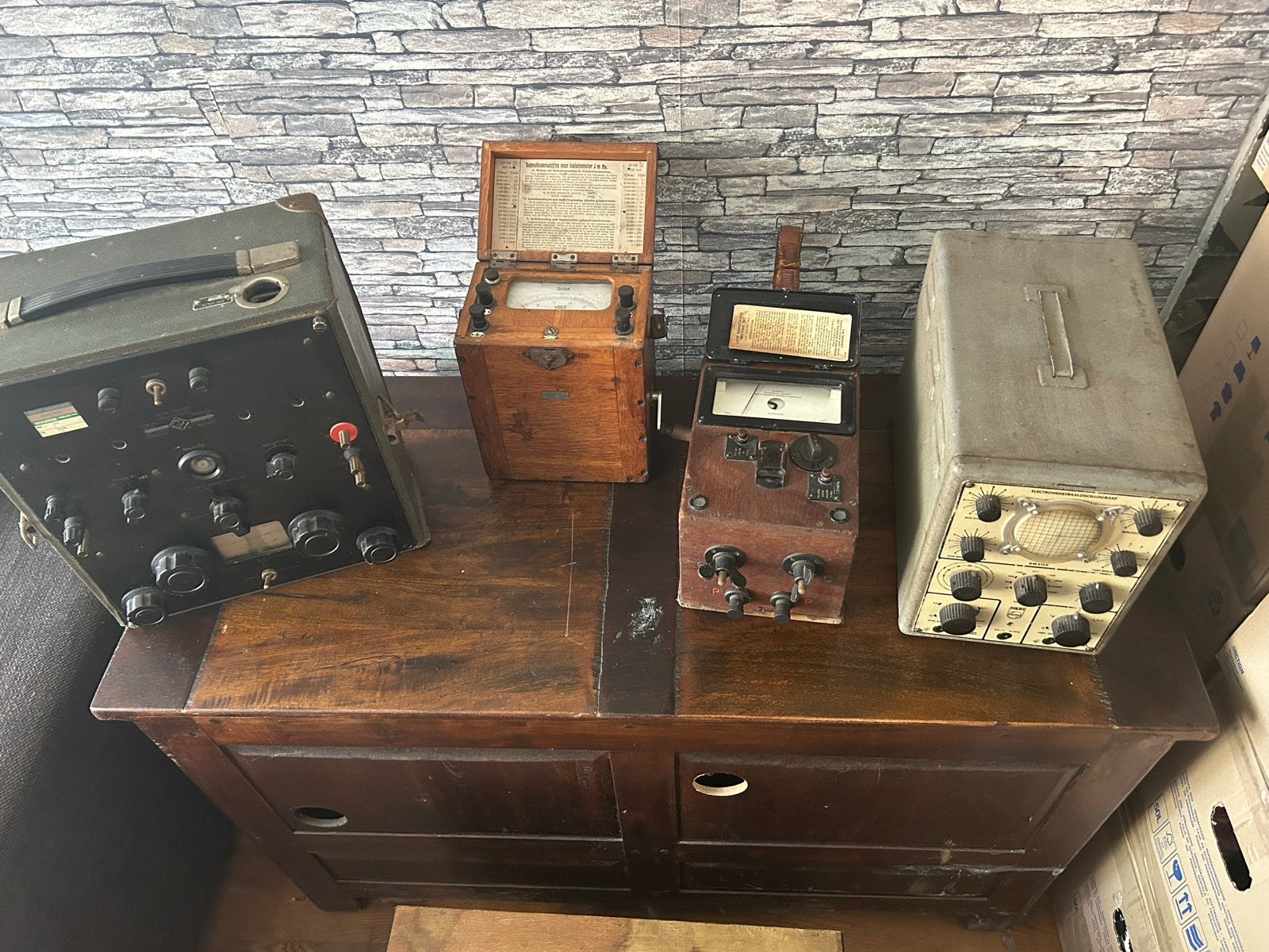 Vintage meetapparatuur - 4 Unieke Stukken, Ophalen