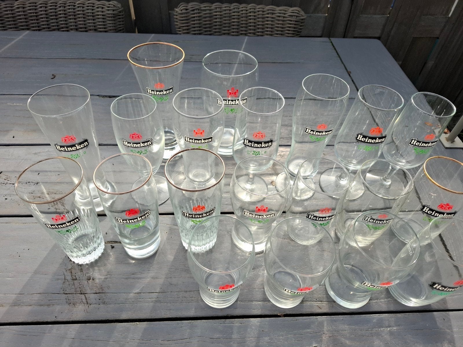Heineken standaard glazen buitenland div., Verzamelen, Ophalen of Verzenden