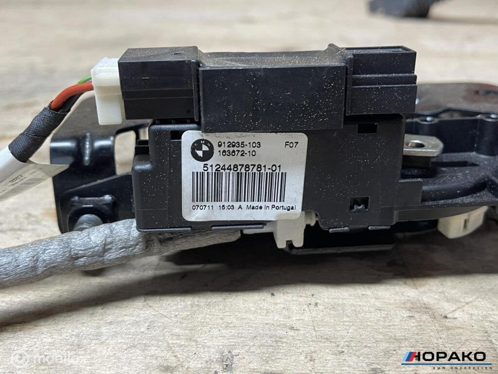 Kofferbak slot 5 serie F07 F10 F11 | 51244878781-01, Gebruikt, Ophalen of Verzenden