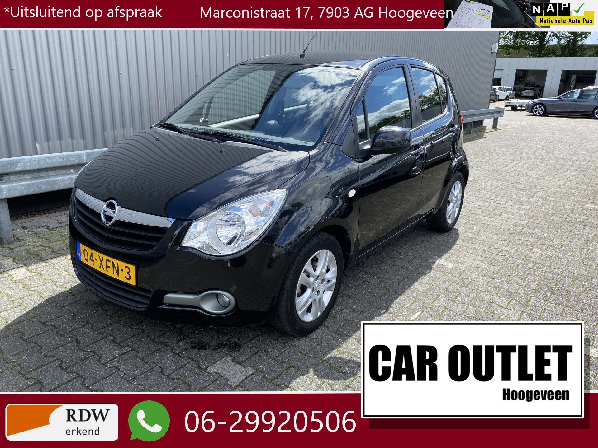 Opel Agila 1.0 Edition 60Dkm.NAP, 1e Eignr, A/C, LM & Nieuwe, Auto's, Opel, Euro 5, Stof, Gebruikt, 31 €/maand