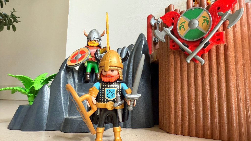 Playmobil 4433 Vikingfort met gevangene en toren (2005), Complete set, Ophalen of Verzenden, Zo goed als nieuw, Kasteel/Fort