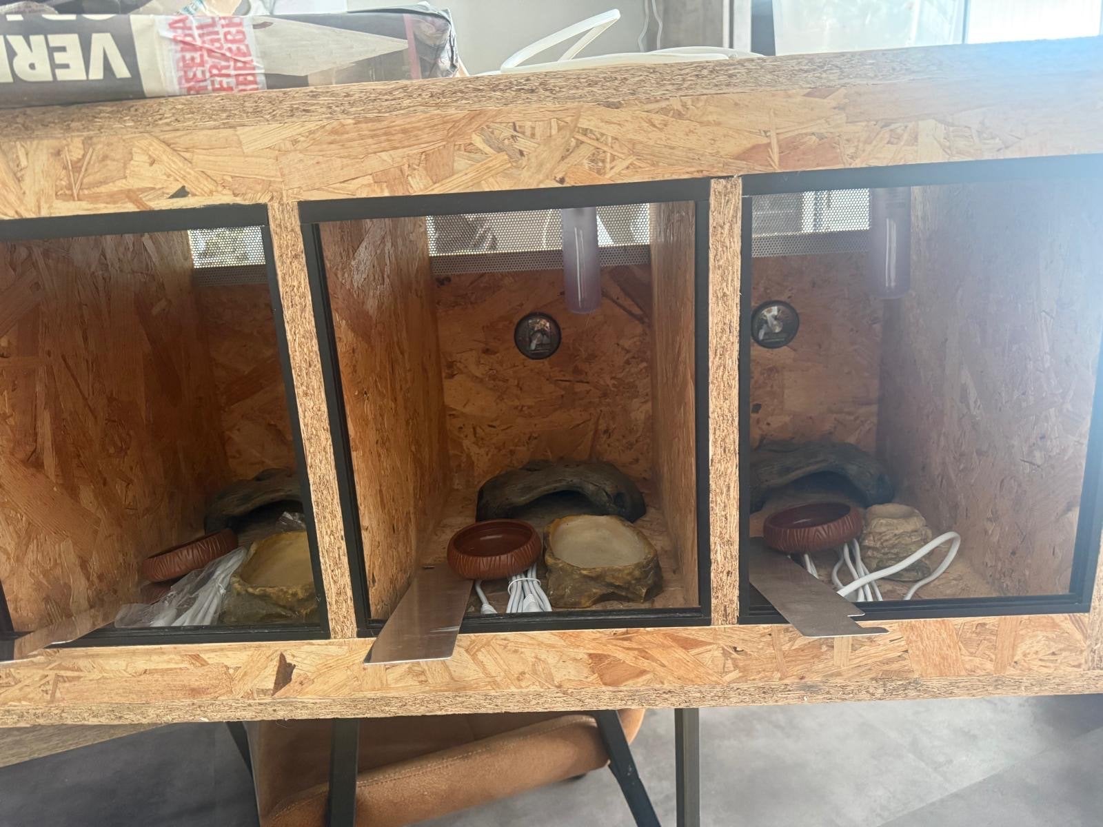 Osb terrarium straat incl alle toebehoren zgan., Dieren en Toebehoren, Ophalen, Zo goed als nieuw, Terrarium of Paludarium
